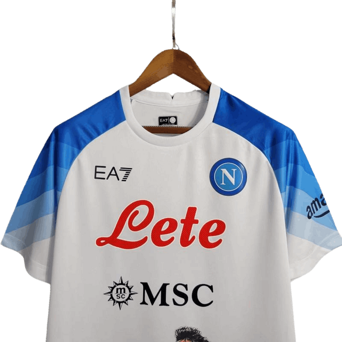 Maillot blanc Napoli Face Game Lozano 23-24 - Version supporter