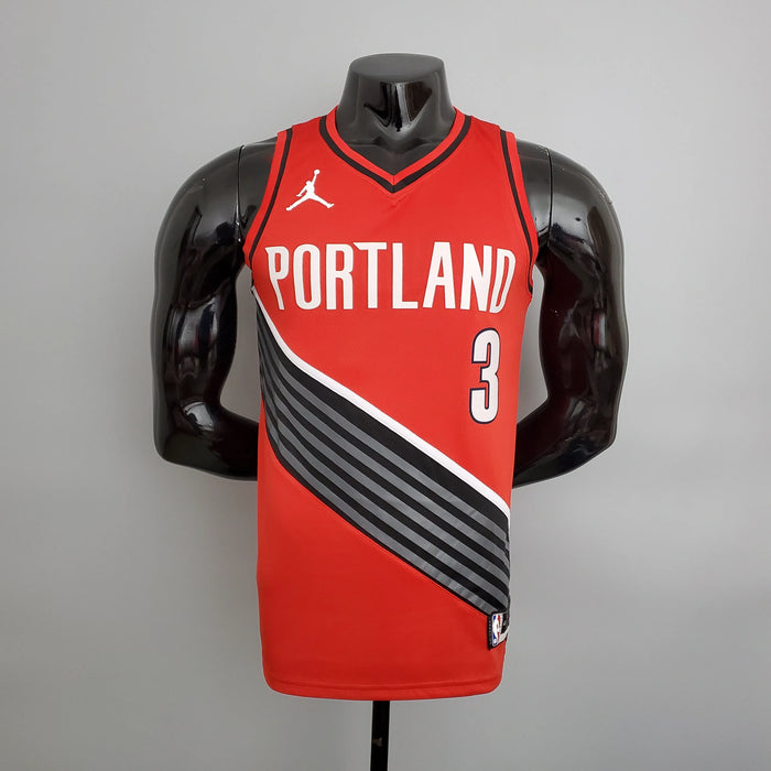 Camiseta de baloncesto de la NBA de los Portland Trail Blazers con el número 3 de McCollum