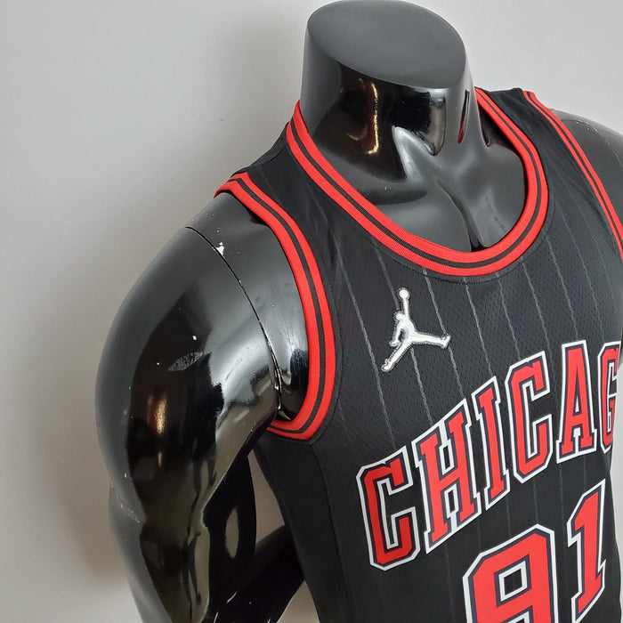 Maillot de basket NBA Chicago Bulls 91 Rodman