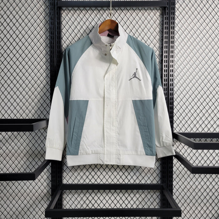 Jordan Gray and White Windbreaker Jacket 23/24