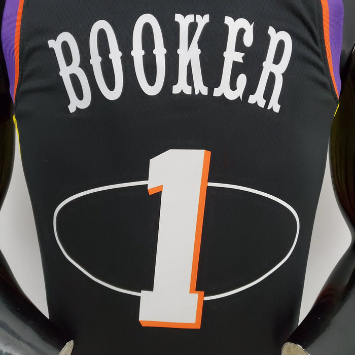 Camiseta de baloncesto de la NBA de los Phoenix Suns con el número 1 de Booker