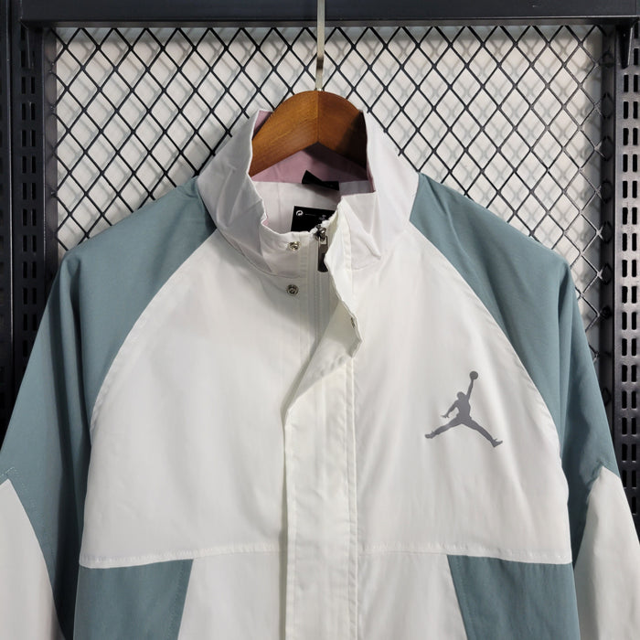 Jordan Gray and White Windbreaker Jacket 23/24