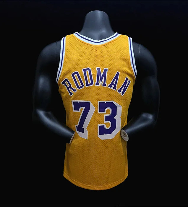 Camiseta de baloncesto de la NBA RODMAN 734 de Los Angeles Lakers