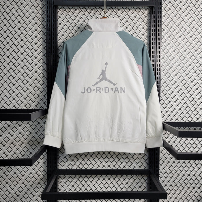 Jordan Gray and White Windbreaker Jacket 23/24