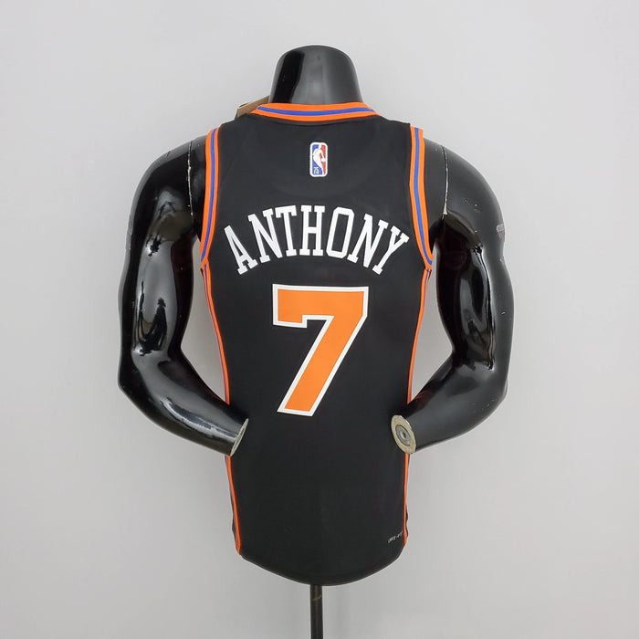 Camiseta de baloncesto de la NBA con el número 7 de Anthony de los New York Knicks