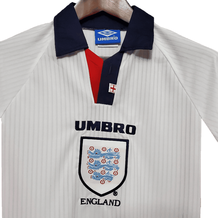 England Retro Long Sleeve 1998 Home - JERSEYS4ALL