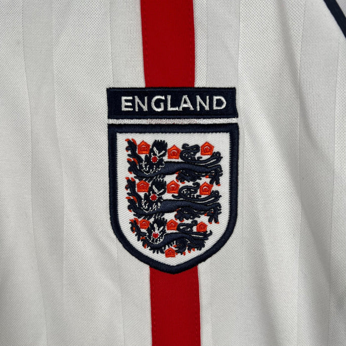 England Retro Long Sleeve 2002 Home - JERSEYS4ALL