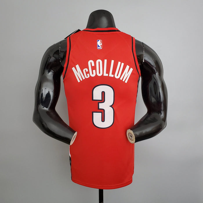 Camiseta de baloncesto de la NBA de los Portland Trail Blazers con el número 3 de McCollum