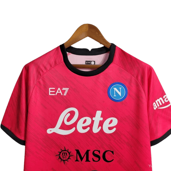 Maillot rouge Napoli Face Game Lozano 23-24 - Version supporter