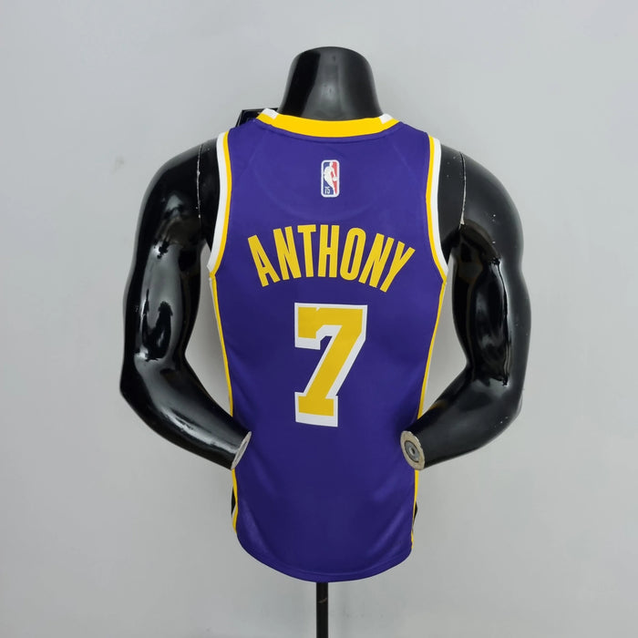 Camiseta de baloncesto de la NBA con el número 7 de Anthony de Los Ángeles Lakers