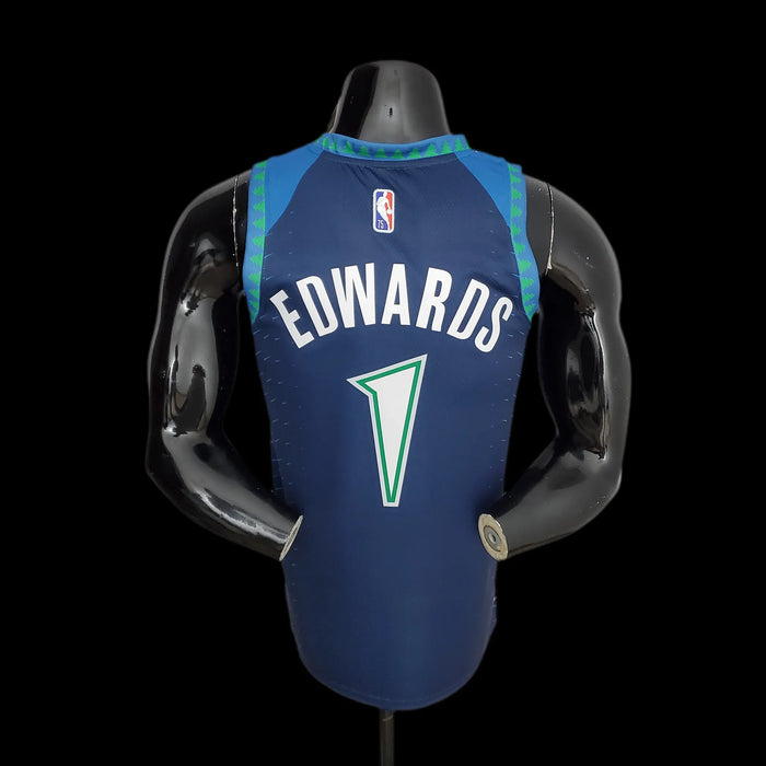 Camiseta de baloncesto de la NBA 1 EDWARDS de Minnesota Timberwolves