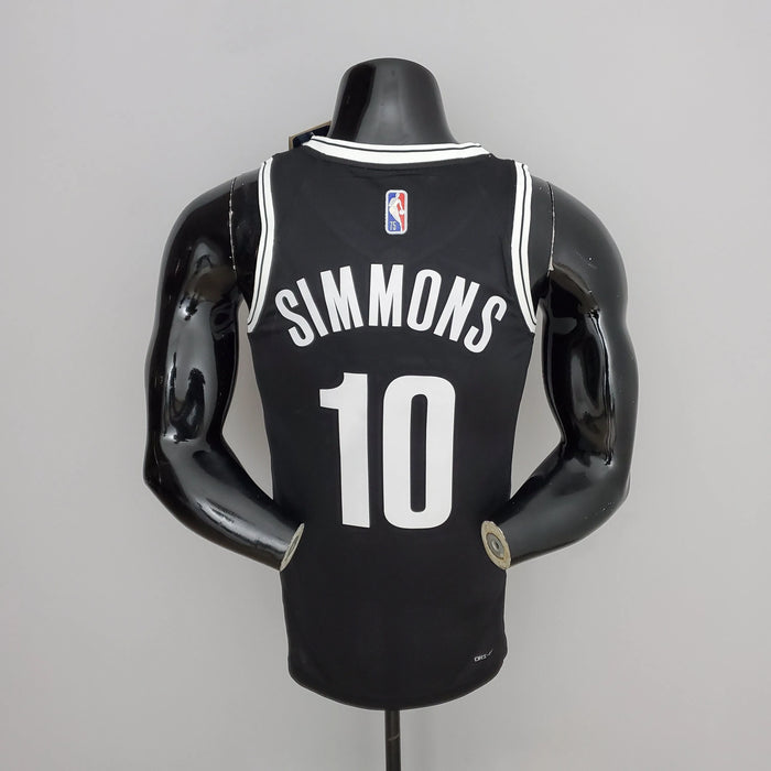 Camiseta de baloncesto de la NBA con el número 10 de Simmons de los Brooklyn Nets