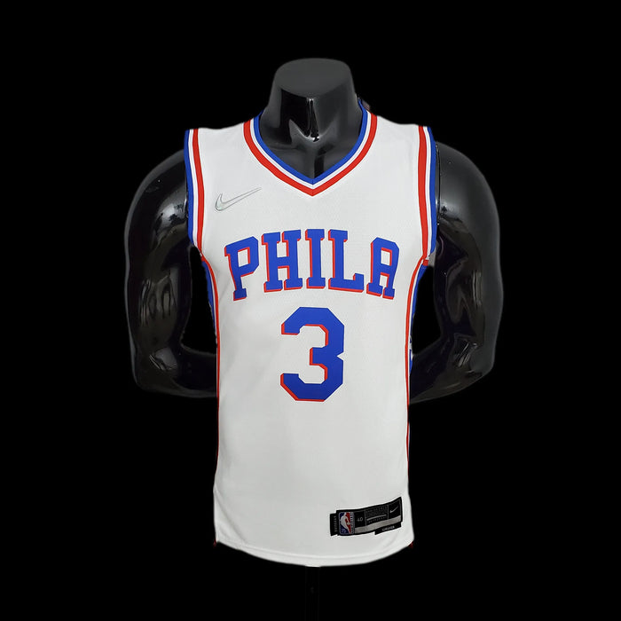 Camiseta de baloncesto de la NBA con el número 3 de IVERSON de los Philadelphia 76ers