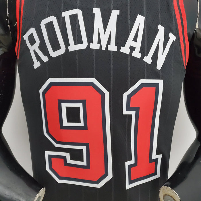 Camiseta de baloncesto de la NBA Chicago Bulls 91 Rodman