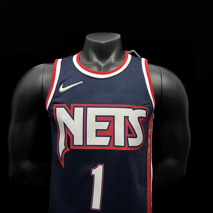 Camiseta de baloncesto de la NBA BRIDGES de los Brooklyn Nets 1