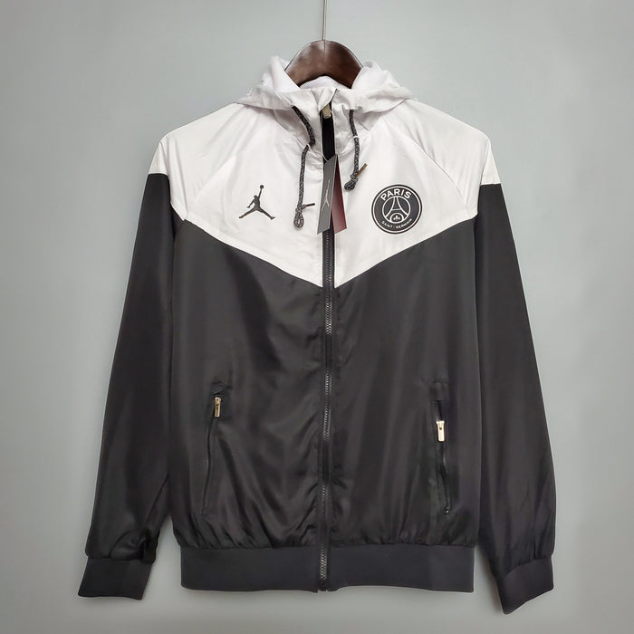 PSG white and black windbreaker