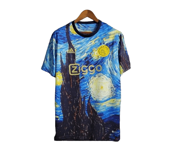 Kit de peinture à l'huile AJAX x Vincent Van Gogh 23/24, édition spéciale La Nuit étoilée - Version pour éventail