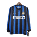 Intern Milan Retro 2010/11 Long Sleeve Home - JERSEYS4ALL