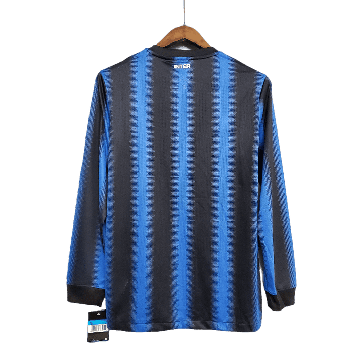 Intern Milan Retro 2010/11 Long Sleeve Home - JERSEYS4ALL