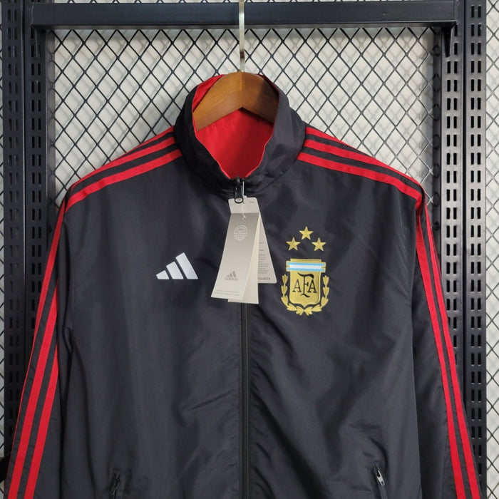 Argentina Reversible Windbreaker Jacket RedBlack Edition 2023