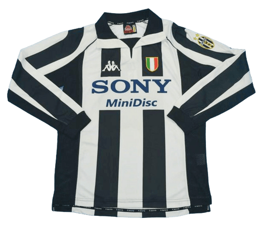 Juventus Long Sleeve Retro 1997/98 Home - JERSEYS4ALL