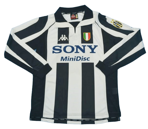 Juventus Long Sleeve Retro 1997/98 Home - JERSEYS4ALL