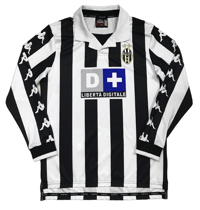 Juventus Long Sleeve Retro 1999/00 Home - JERSEYS4ALL