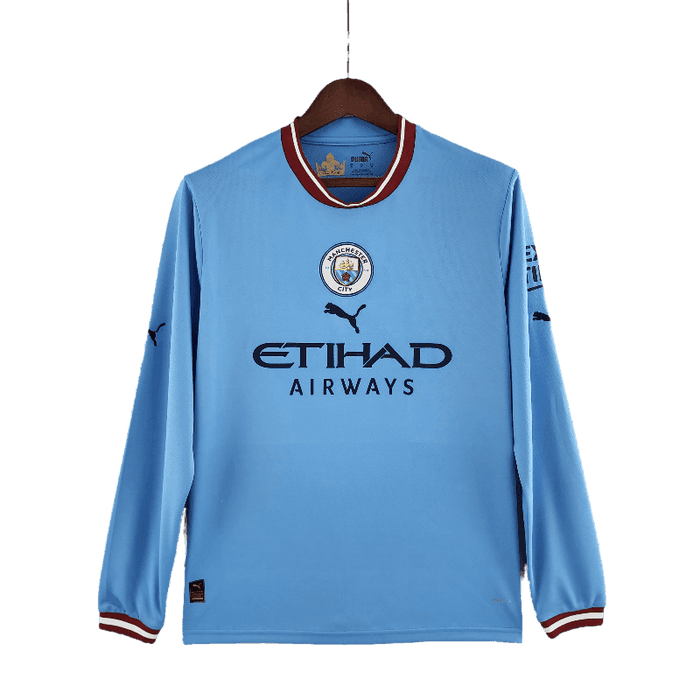 Manchester City 2022/23 Long Sleeve Home - JERSEYS4ALL