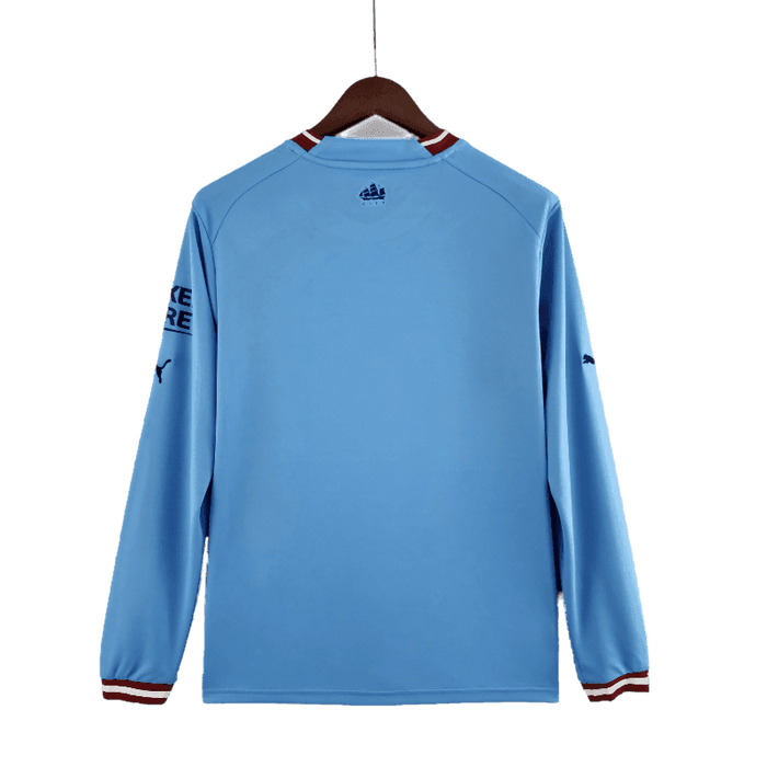 Manchester City 2022/23 Long Sleeve Home - JERSEYS4ALL