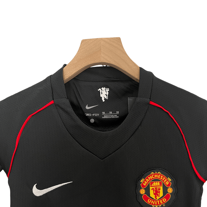 Manchester United 07/08 Kids Black - JERSEYS4ALL