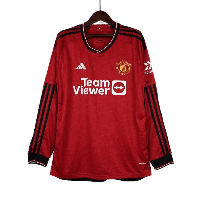 Manchester United 23/24 Long Sleeve Home - JERSEYS4ALL