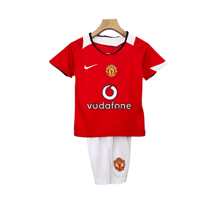 Manchester United Retro 05-06 Kids Home - JERSEYS4ALL