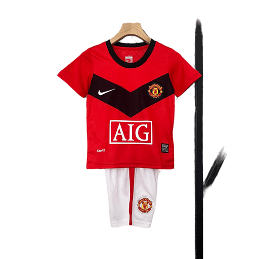 Manchester United Retro 09-10 Kids Home - JERSEYS4ALL