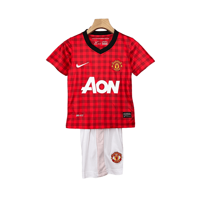 Manchester United Retro 12-13 Kids Home - JERSEYS4ALL