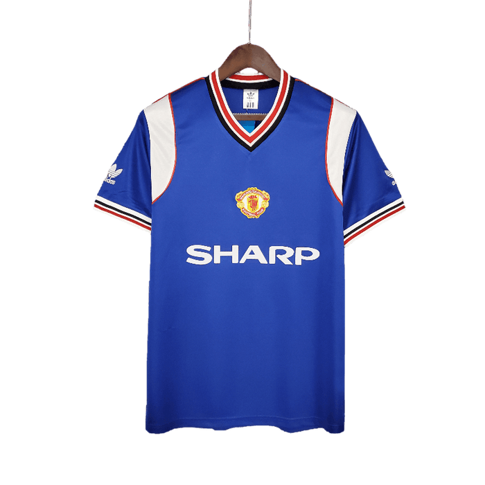 Manchester United Retro 1985/86 Away Blue - JERSEYS4ALL