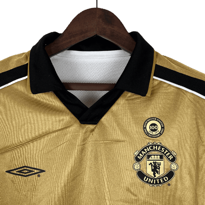 Manchester United Retro 2001/02 Home 100th Anniversary Edition - JERSEYS4ALL