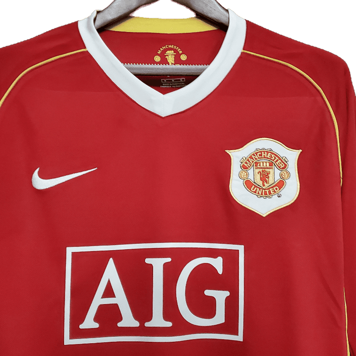 Manchester United Retro 2006/07 Long Sleeve Home - JERSEYS4ALL