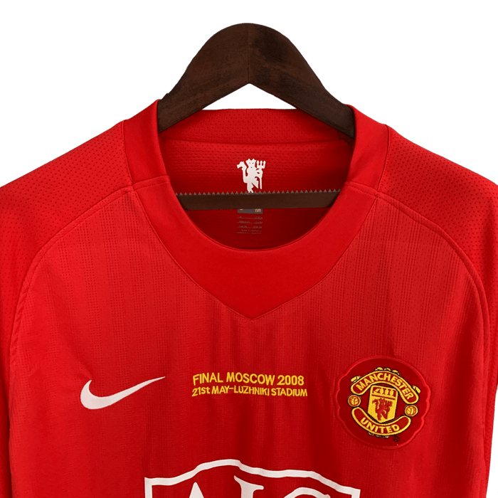 Manchester United Retro 2007/08 Long Sleeve Champions League Version Home - JERSEYS4ALL