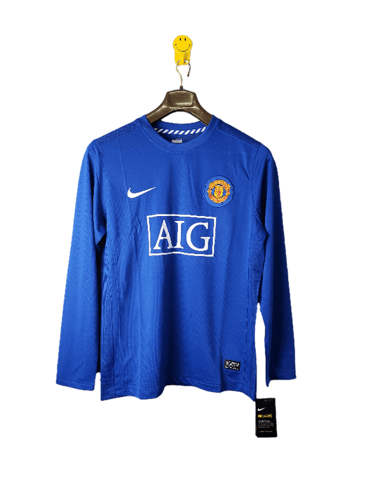 Manchester United Retro Long Sleeve 2007/08 Away - JERSEYS4ALL