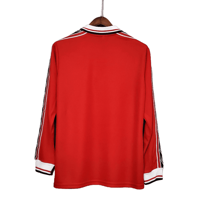 Manchester United Retro Long-Sleeved 1998/99 Home - JERSEYS4ALL