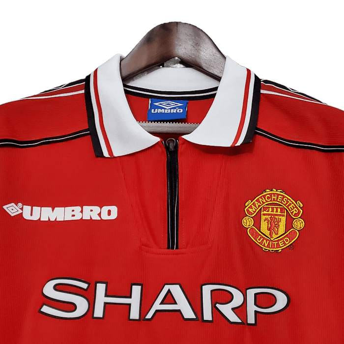 Manchester United Retro Long-Sleeved 1998/99 Home - JERSEYS4ALL