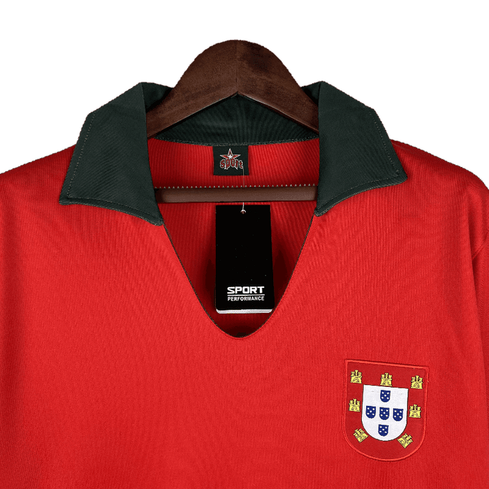 Portugal Retro 1972 Home - JERSEYS4ALL