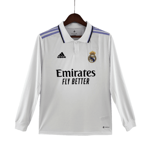 Real Madrid 2022/23 Long Sleeve Home - JERSEYS4ALL