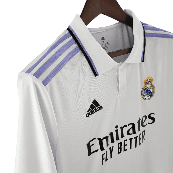 Real Madrid 2022/23 Long Sleeve Home - JERSEYS4ALL