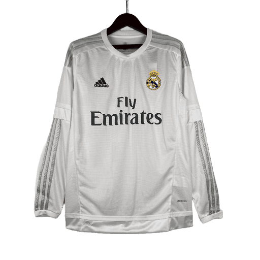 Real Madrid Retro 15/16 Long Sleeve Home - JERSEYS4ALL