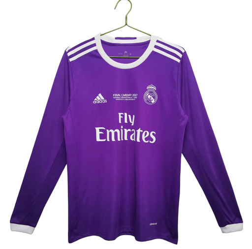 Real Madrid Retro 16/17 Long Sleeve Away - JERSEYS4ALL