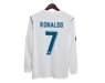 Real Madrid Retro 17/18 Long Sleeve Home - JERSEYS4ALL