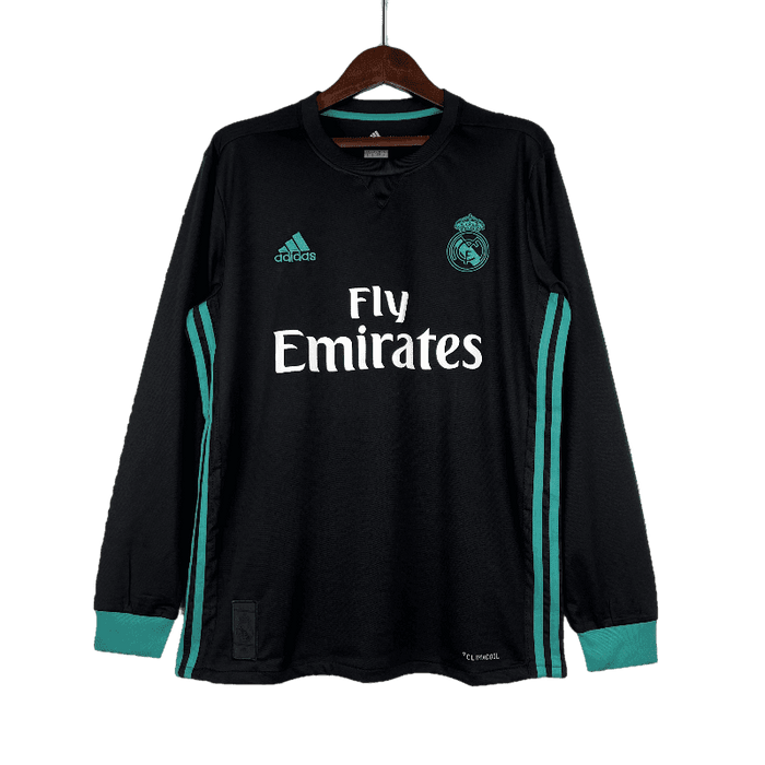 Real Madrid Retro 2017/18 Away Long Sleeve - JERSEYS4ALL