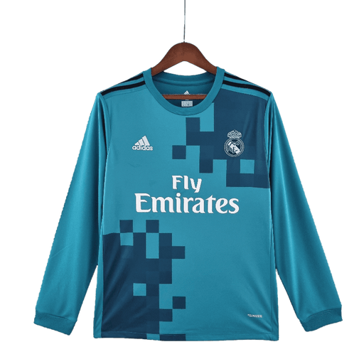 Real Madrid Retro 2017/18 Long Sleeve Third Away - JERSEYS4ALL