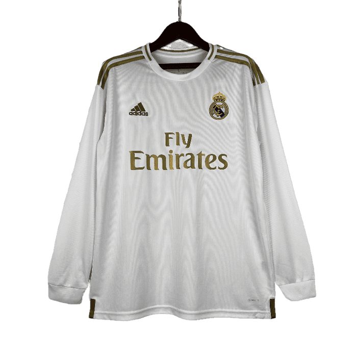 Real Madrid Retro 2019/20 Long Sleeve Home - JERSEYS4ALL